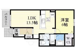 大阪府茨木市南耳原1丁目【アパート】の間取り