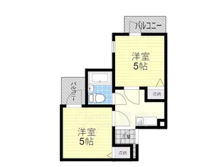 六龍苑岡町【1階】の間取り