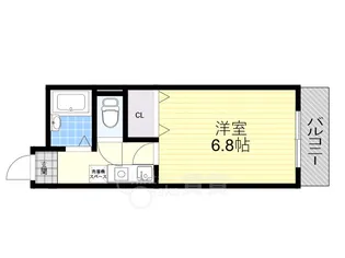 服部ハイツカワバタ【4階】の間取り