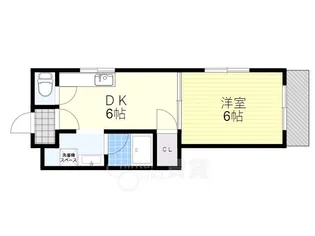 大阪府豊中市立花町2丁目【アパート】の間取り