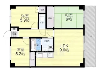 ケントマンション【2階】の間取り
