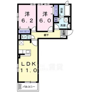 アースガーデン【1階】の間取り