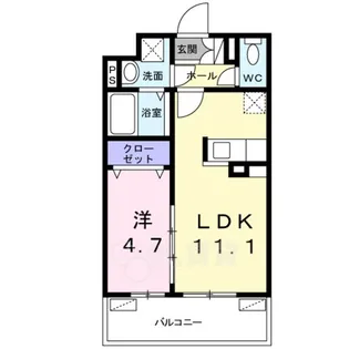 ネストージュ【5階】の間取り