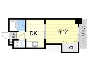 都部ハイツ【6階】の間取り