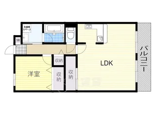 サンフラッツ南桜塚【1階】の間取り
