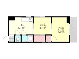 矢森第三マンション【3階】の間取り