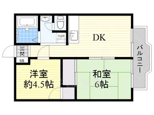 シャロームB【2階】の間取り