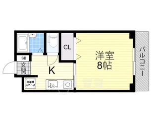 エスポワール西緑丘【4階】の間取り