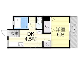 ミルテ宮ハイツTAKEHASHI【4階】の間取り