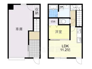 大阪府大阪市淀川区加島1丁目【テラスハウス】の間取り