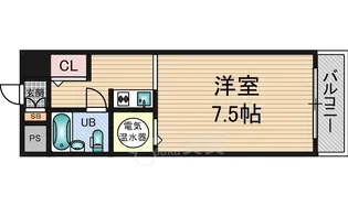 大阪府大阪市東淀川区東中島1丁目【マンション】の間取り