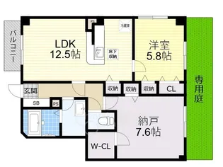 ディアコート【1階】の間取り