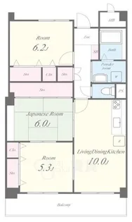 カモミール・ブラン【6階】の間取り