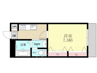 大阪府大阪市東淀川区東中島4丁目【マンション】の間取り