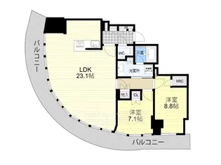 Brillia Tower堂島【12階】の間取り