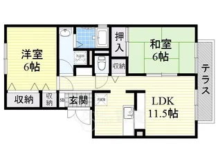 八王寺レジデンス【1階】の間取り