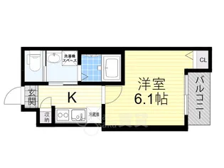 大阪府大阪市西淀川区佃3丁目【アパート】の間取り