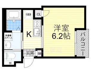 大阪府大阪市西淀川区佃3丁目【アパート】の間取り