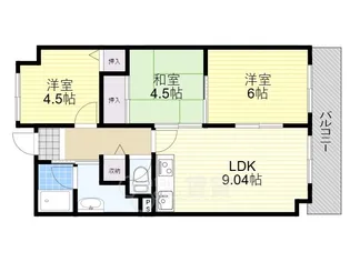 ライフイン水月【2階】の間取り