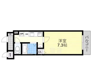 大阪府大阪市淀川区新北野1丁目【マンション】の間取り