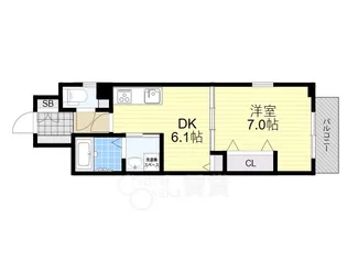 大阪府大阪市淀川区木川東3丁目【マンション】の間取り