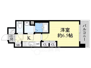 スワンズシティ中之島クロス【4階】の間取り