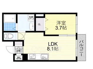 GRANDIR吹田【1階】の間取り