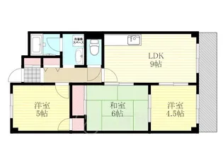 大阪府大阪市東淀川区豊里3丁目【マンション】の間取り
