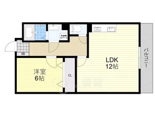大阪府茨木市双葉町【マンション】の間取り