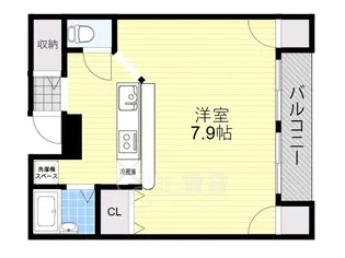 1Kの間取り画像