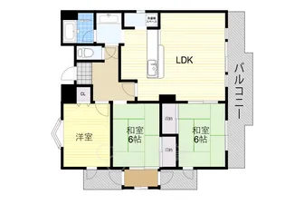 ラ・ミュール【1階】の間取り