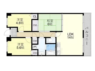 アバンティ千里【6階】の間取り