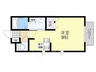 1Kの間取り画像