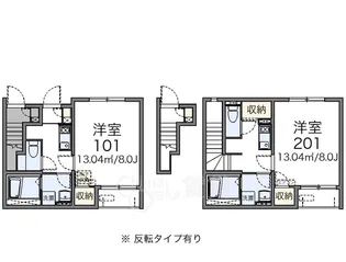 レオネクストプランドール【1階】の間取り