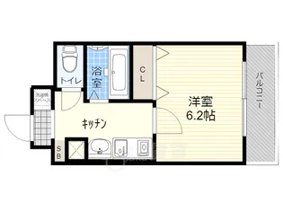 1Kの間取り画像