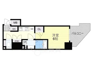 ファーストフィオーレ吹田レガーメ【11階】の間取り