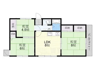 谷川第2マンション【3階】の間取り