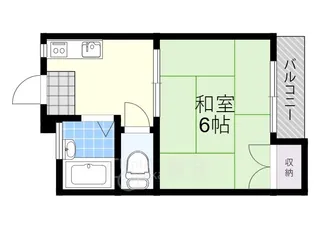大阪府吹田市江坂町1丁目【マンション】の間取り