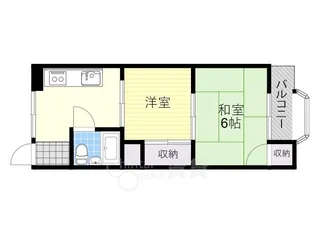 サンマンション【5階】の間取り