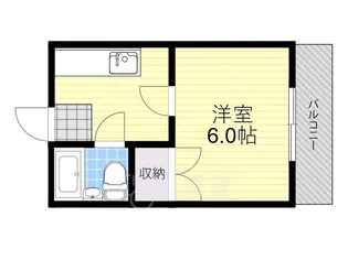 ラフィーヌ真砂【2階】の間取り