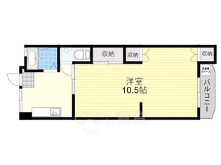 1Kの間取り画像