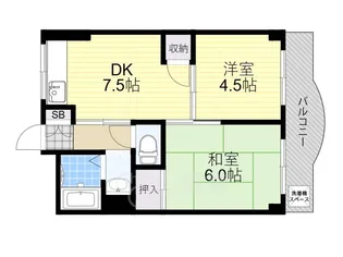 もりかずマンション南茨木【5階】の間取り