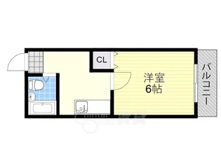大阪府大阪市淀川区東三国2丁目【マンション】の間取り