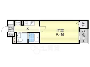 ピュアメゾン正雀【4階】の間取り