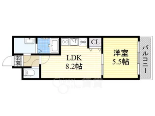 フジパレス茨木南【1階】の間取り
