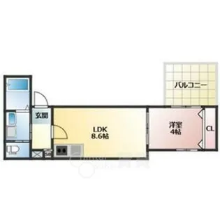 大阪府大阪市淀川区木川東1丁目【アパート】の間取り