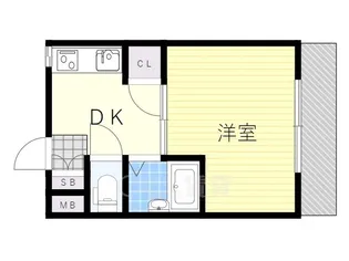 大阪府吹田市江の木町【マンション】の間取り