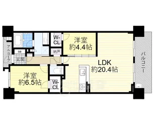 福島リバーガーデン【14階】の間取り