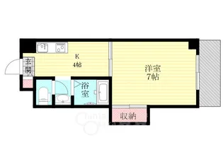 ジュネス西中島【4階】の間取り