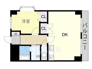 第12高光マンション【8階】の間取り